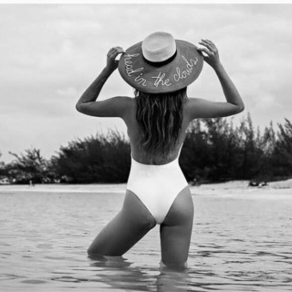 FLEUR SWIM - NWT $189 Floral One Piece Swimsuit M - Picture 1 of 10